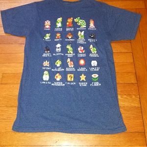 Super Mario Brothers tshirt.